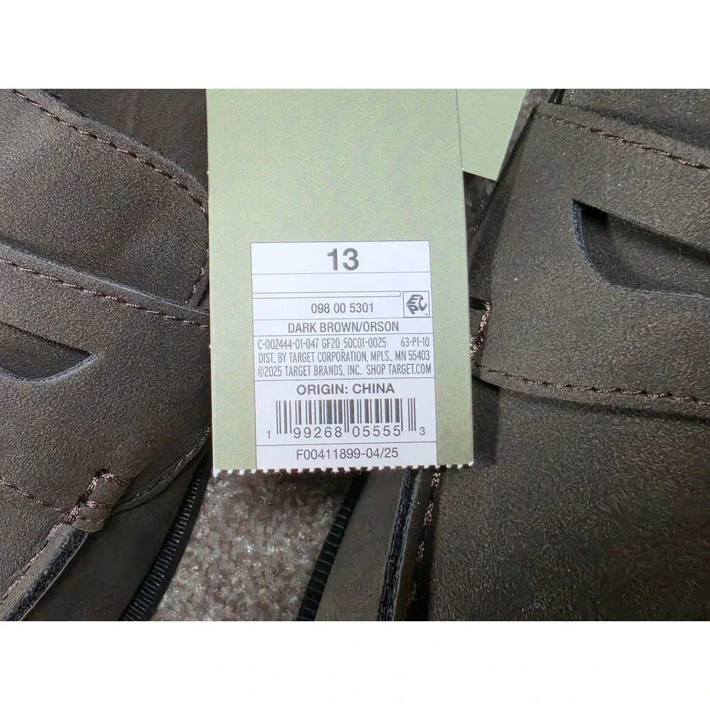 Goodfellow & Co Orson Men's Penny Loafers Dark Brown Memory Foam Size 13 NWT
